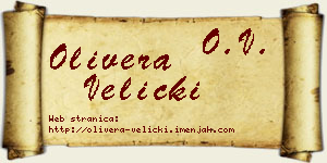 Olivera Velicki vizit kartica